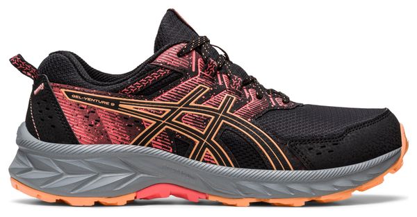 Zapatillas Trail Running Mujer Asics Gel Venture 9 Negro Rosa