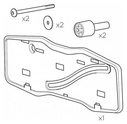 Thule 52372 Kit support plaque pour EasyFold-THULE