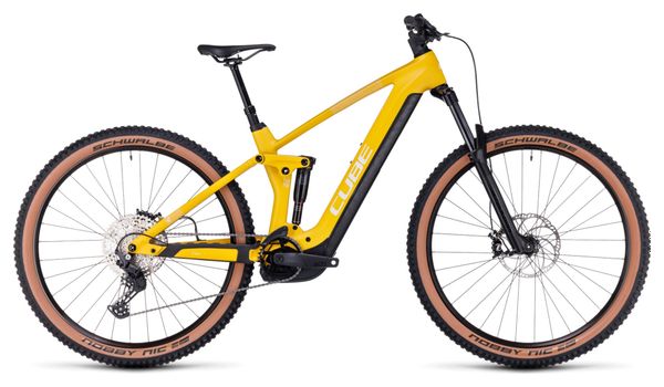 Cube Stereo Hybrid 140 HPC Pro 750 Electric Full Suspension MTB Shimano Deore 11S 750 Wh 29'' Vivid Sun Yellow