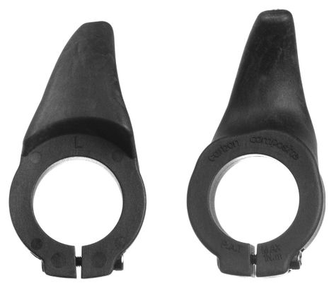 Impugnature ergonomiche in composito di carbonio Neatt Mini Bar nere