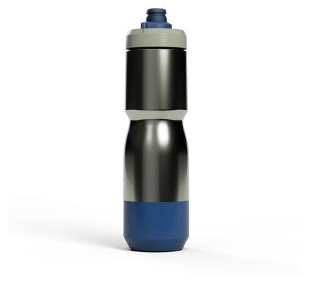 Camelbak Podium Insulated Steel 650ml Water Bottle, Chrome/Dark Blue