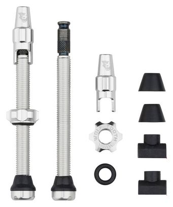 Wolf Tooth Tubeless Valves with Clik Valve Silver
