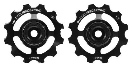 CyclingCeramic Pulley Wheels For Sram 12V Red AXS / Force AXS Black