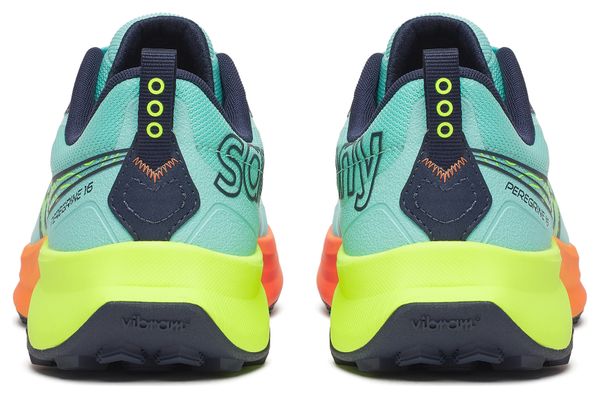 Chaussures Trail Saucony Peregrine 16 Bleu/Orange/Jaune Homme
