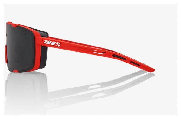 100% Eastcraft Zonnebril - Soft Tact Rood - Zwart gespiegelde lenzen