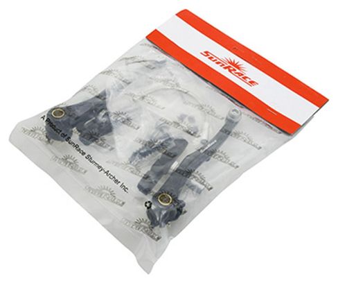 ETRIER FREIN VTT-CITY V-BRAKE ALU SUNRACE NOIR ARRIERE 110MM COUDE 135°