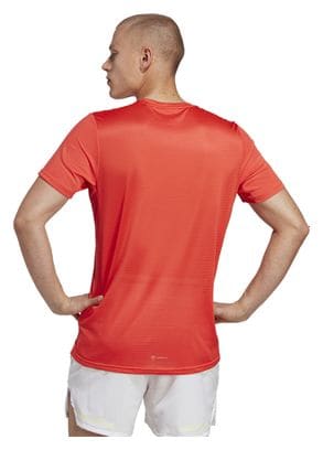 adidas Own The Run Short Sleeve Jersey Red
