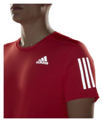 adidas Own The Run Short Sleeve Jersey Red