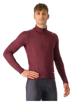 Castelli Espresso Air Bordeaux Long Sleeve Jacket