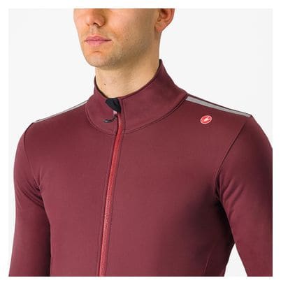 Castelli Espresso Air Bordeaux Long Sleeve Jacket