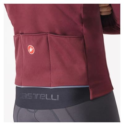 Veste Manches Longues Castelli Espresso Air Bordeaux