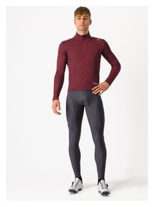 Castelli Espresso Air Bordeaux Long Sleeve Jacket