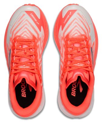 Chaussures Trail Brooks Catamount 4 Blanc/Rouge Femme