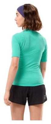 Compressport Trail Racing Postural korte mouwen shirt blauw dames
