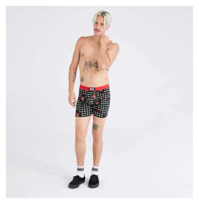 3er-Pack Saxx Ultra Super Soft Boxershorts Rot/Schwarz