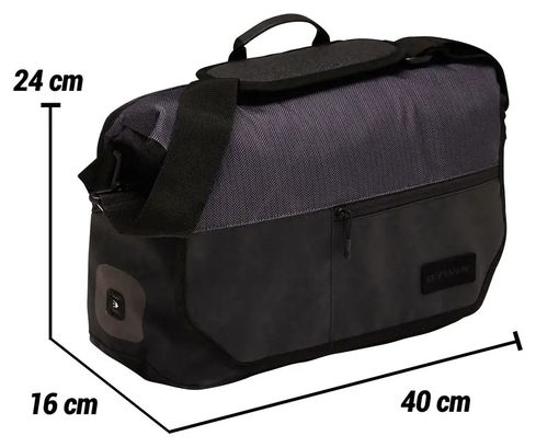 Elops Messenger 500 Gepäckträgertasche 1x15 L Schwarz