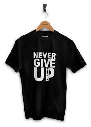 T-shirt Never give up - Mohamed Salah