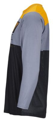 Kenny Charger Long Sleeve Jersey Zwart / Geel / Grijs