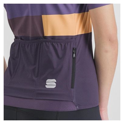 Maglia Sportful Snap a manica corta Viola