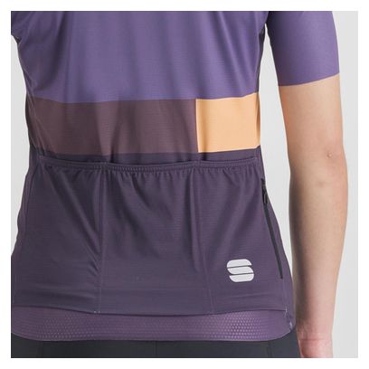 Maglia Sportful Snap a manica corta Viola