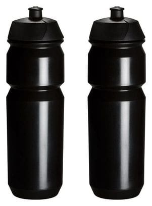 2 x Bidons - 750 ml - Noir