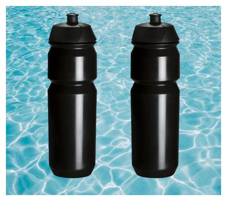 2 x Bidons - 750 ml - Noir