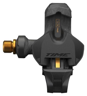 Time XPRO 12 SL Clipless Pedals | Q-factor 57 mm (Wide) Carbon Black Gold