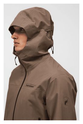 Peak Performance Treeline Gore-Tex 3L Waterproof Jacket, Brown, Men's