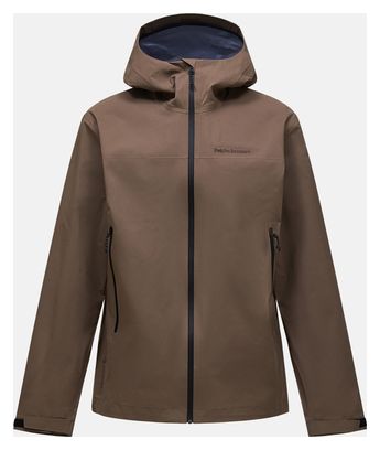 Peak Performance Treeline Gore-Tex 3L Waterproof Jacket, Brown, Men's