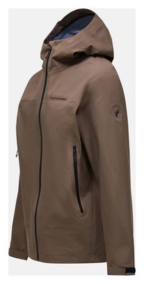 Peak Performance Treeline Gore-Tex 3L Waterproof Jacket, Brown, Men's
