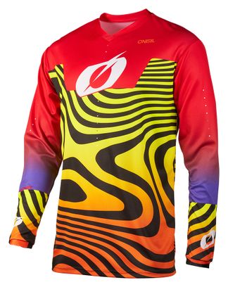 Camiseta de manga larga O'neal Element Nova roja para niño