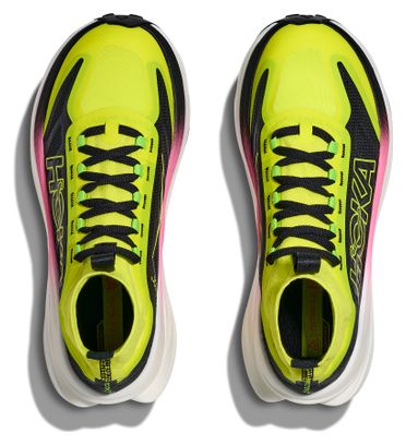 Hoka Tecton X 3 Geel/Zwart/Roos Damesschoenen