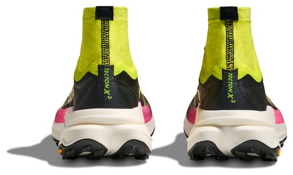 Hoka Tecton X 3 Geel/Zwart/Roos Damesschoenen