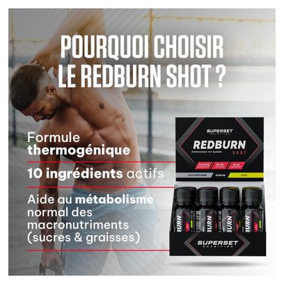 Redburn Shot (12x60ml) - Superset Nutrition - Citron - Brûleurs De Graisse