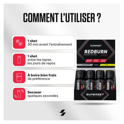 Redburn Shot (12x60ml) - Superset Nutrition - Citron - Brûleurs De Graisse