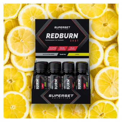 Redburn Shot (12x60ml) - Superset Nutrition - Citron - Brûleurs De Graisse