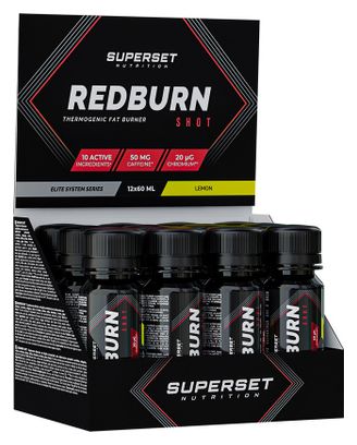 Redburn Shot (12x60ml) - Superset Nutrition - Citron - Brûleurs De Graisse