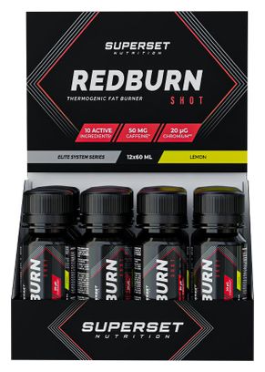 Redburn Shot (12x60ml) - Superset Nutrition - Citron - Brûleurs De Graisse