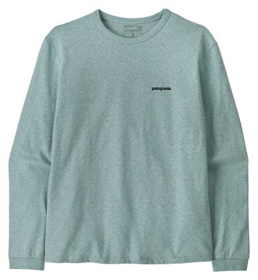 Camiseta de manga larga para mujer Patagonia P-6 Logo Responsibili-Tee Azul