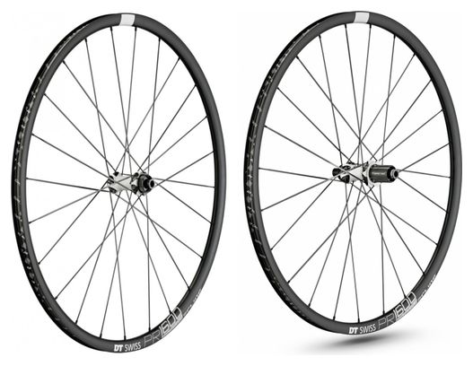 Paire de Roues DT Swiss PR 1600 Spline 23 DB | 12x100mm | 12x142mm