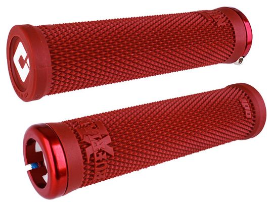 Paar Odi Ruffian XL V2.1 Grips 135 mm Rood / Wit