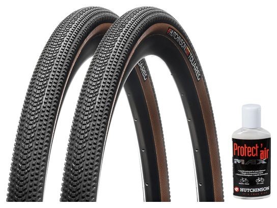 Hutchinson Touareg 700mm Tubeless Ready Laterales Blandos Hardskin Tan + Paquete Protect'Air Preventer