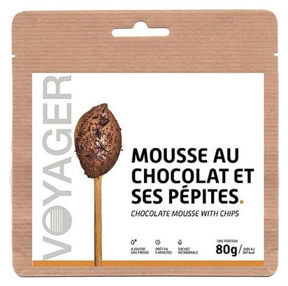 Chocolate mousse with chips 80g
