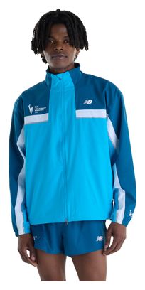 Giacca antivento New Balance NYC Marathon blu da uomo