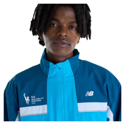 Giacca antivento New Balance NYC Marathon blu da uomo