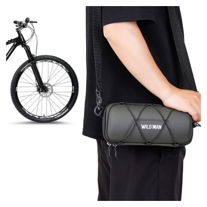 Sacoche de guidon WILD MAN vélo pliable 2 L noire