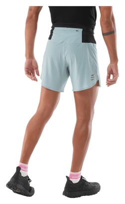 Pantalones cortos Compressport Trail Racing Overshort azul para hombre