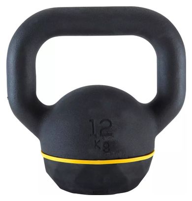 Kettlebell Domyos 12kg Nero / Giallo