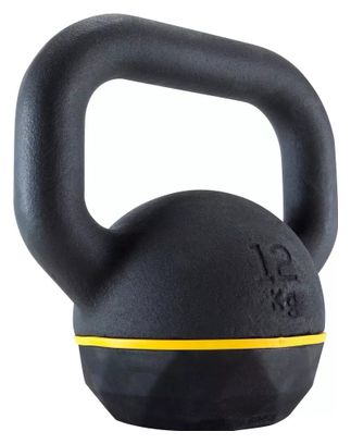 Kettlebell Domyos 12kg Negro / Amarillo