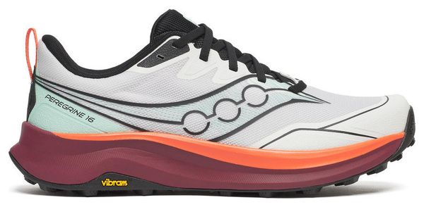 Chaussures Trail Saucony Peregrine 16 Blanc/Rouge Homme